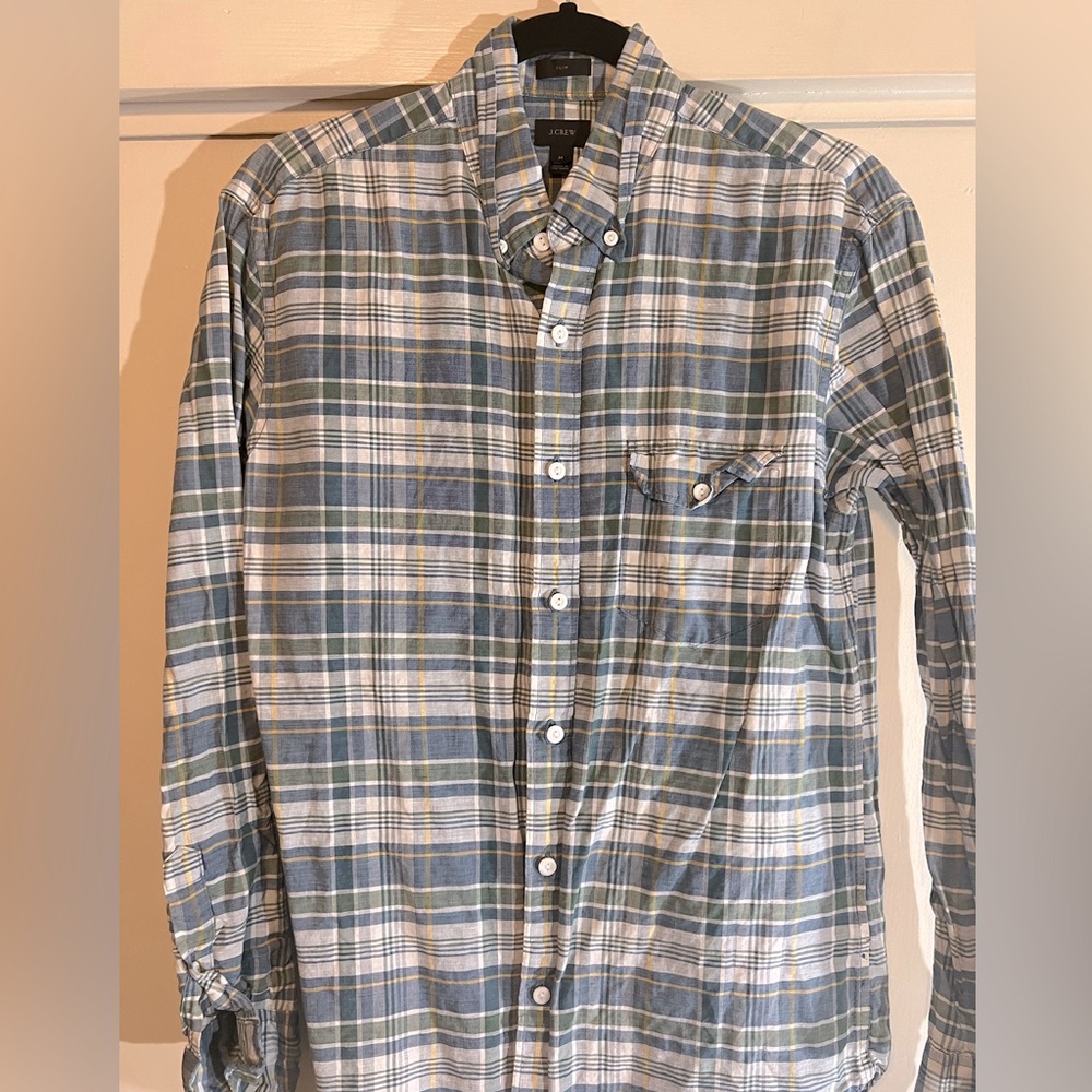 Jcrew long sleeve plaid button up